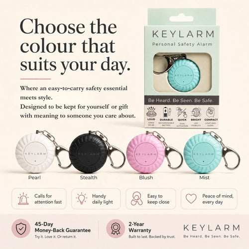 KEYLARM Personal Safety Alarm and Light